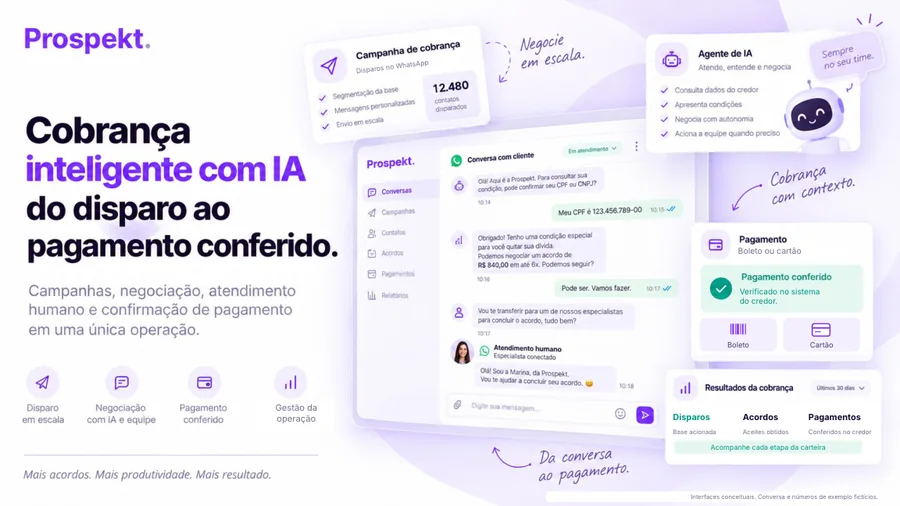 Capa da apresentação comercial Prospekt Cobrança